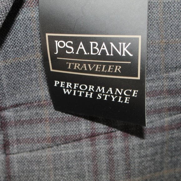 Jos. A. Bank Traveler NWT Men 44R Natural Stretch Tailored Fit Sport Coat Blazer - Picture 6 of 12